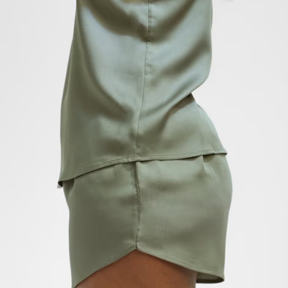 Ettitude Sateen PJ Shorties in Moss XL - Picture 2 of 9